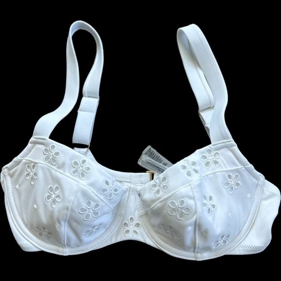 NWOT Victoria's Secret Swim Wicked Sling Daisy Islet White Bikini Top Size 32DD - Picture 2 of 8